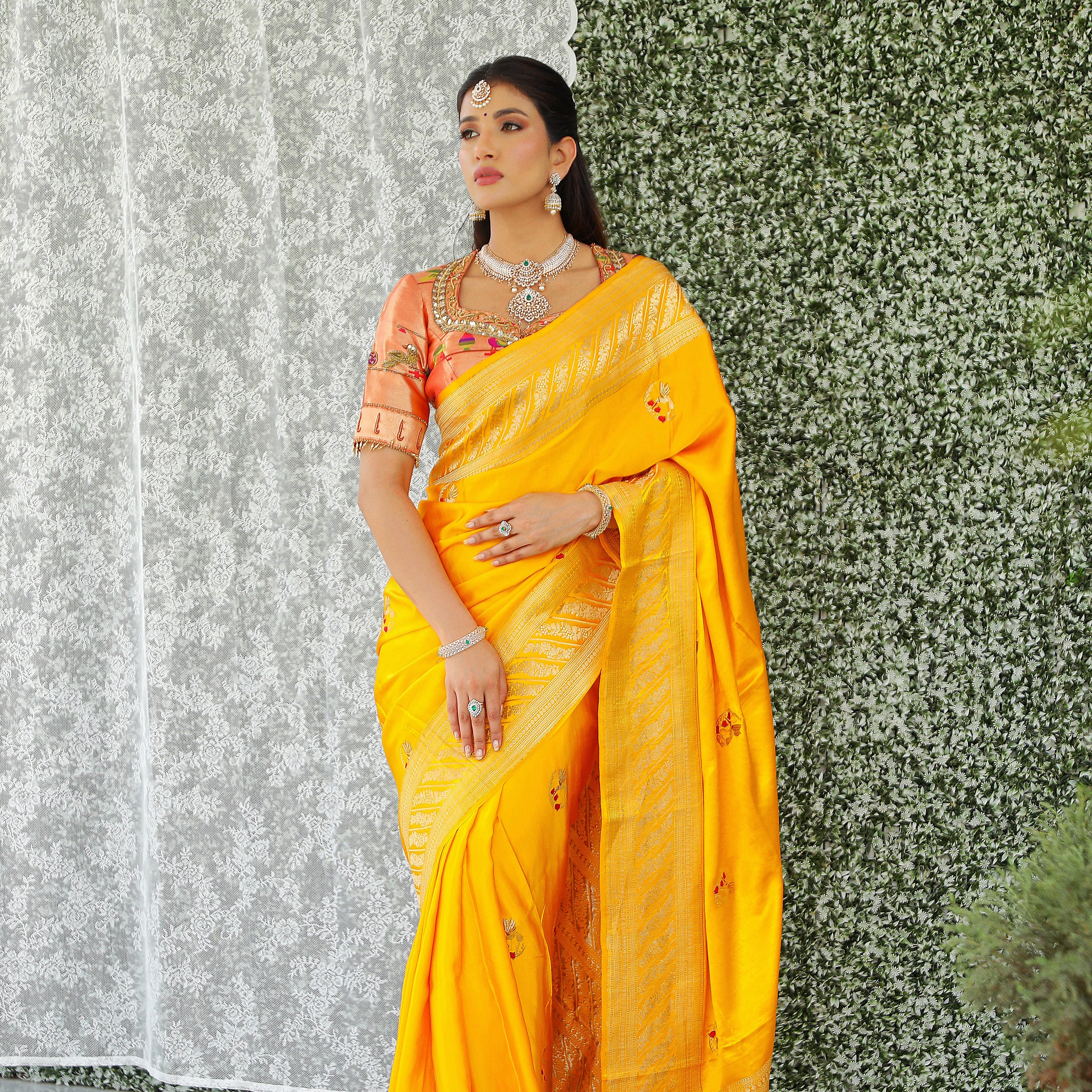 Gods Hand Mashru Silk Saree - Etsy